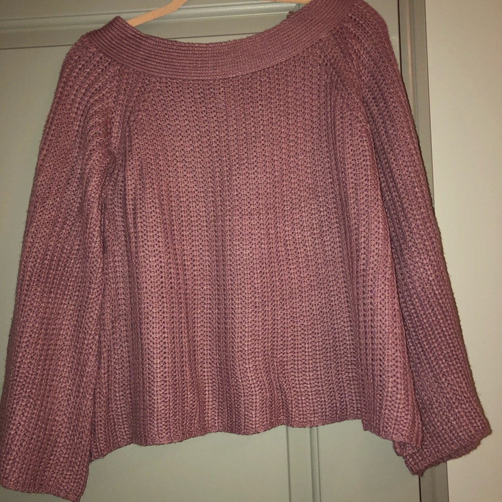 Blush pink knit sweater